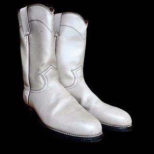 Vintage Pink Pearl Diamond J - Justin Western Boots Women' s Size 6